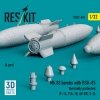 RESKIT RS32-0496 Mk.83 bombs with BSU-85 thermally protected (4 pcs) (3D printed) 1/32